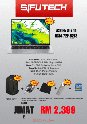 Pakej Jimat E Acer Aspire Lite 14