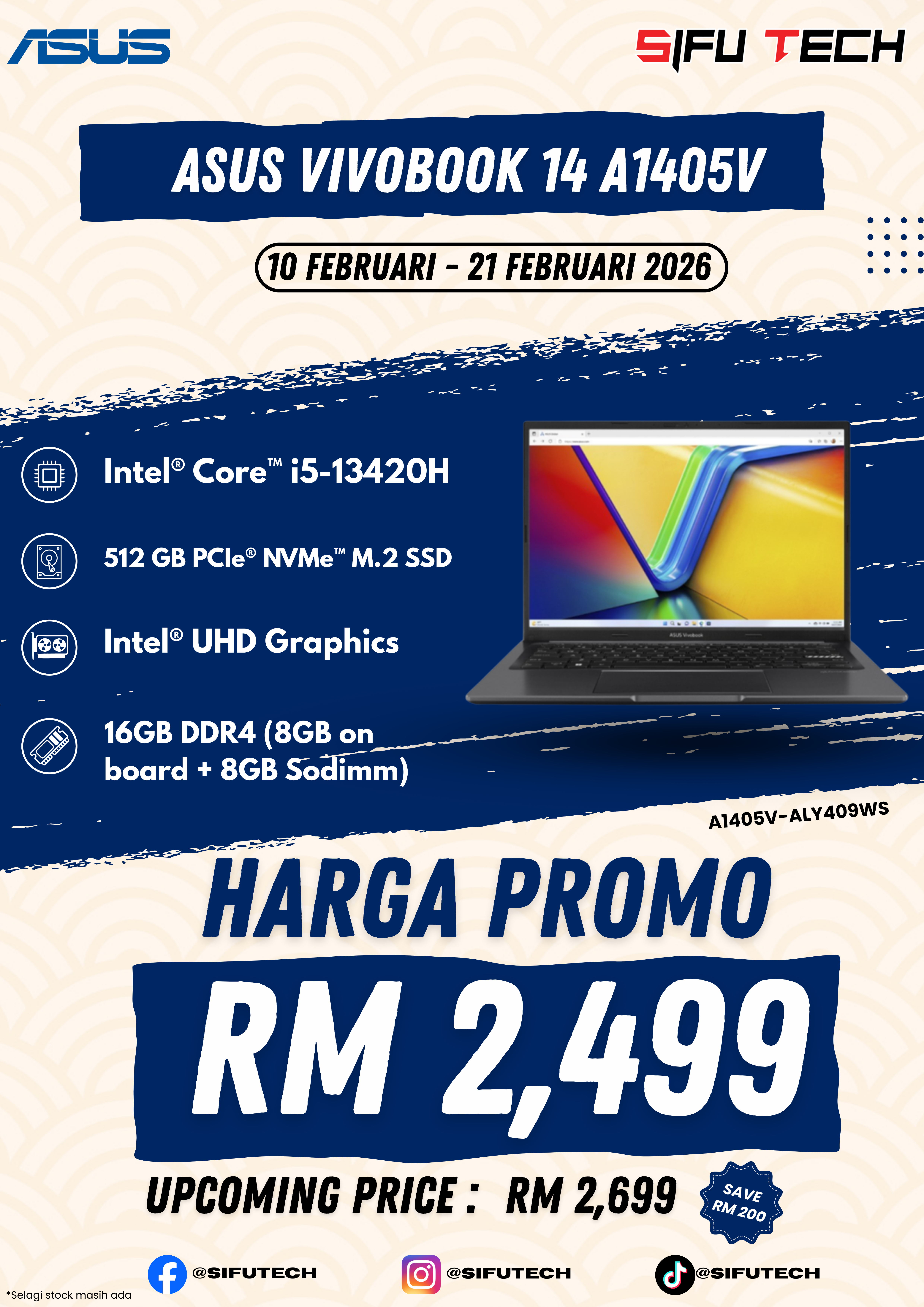 ASUS VIVOBOOK 14 A1405V