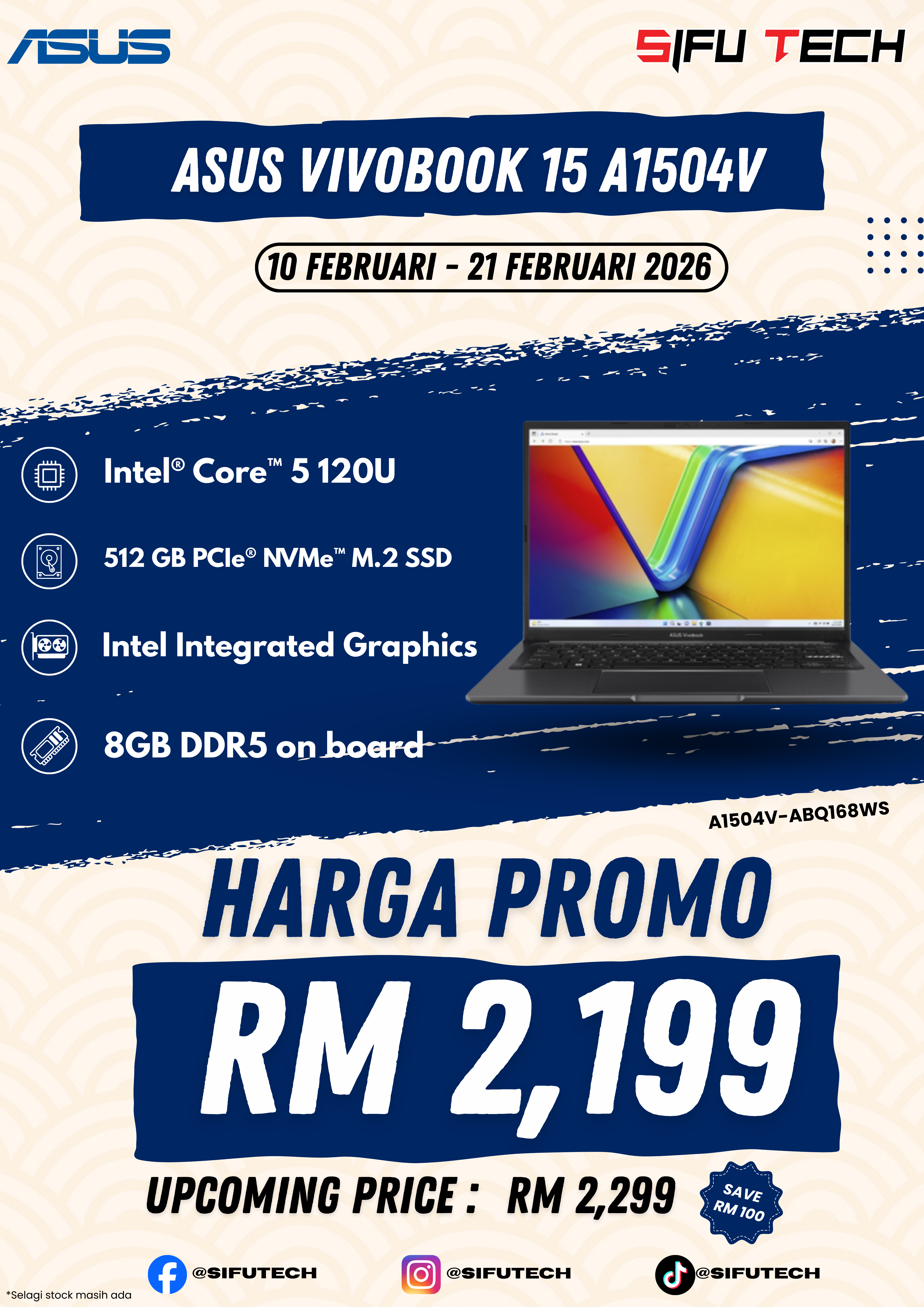 ASUS VIVOBOOK 15 A1504V